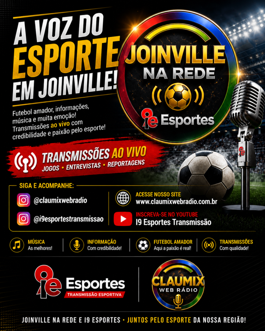 JOINVILLE NA REDE E I9 ESPORTES UNEM FORÇAS E ANUNCIAM PARCERIA HISTÓRICA NO ESPORTE REGIONAL
