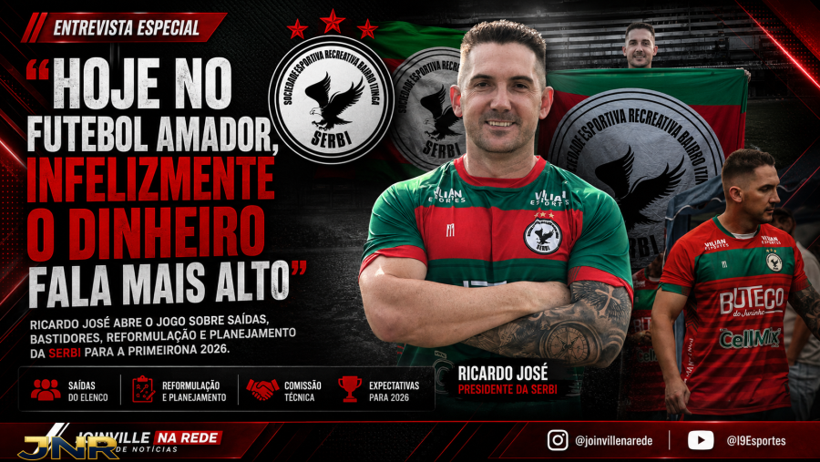 “Quem joga na SERBI joga por amor”, afirma presidente em entrevista exclusiva