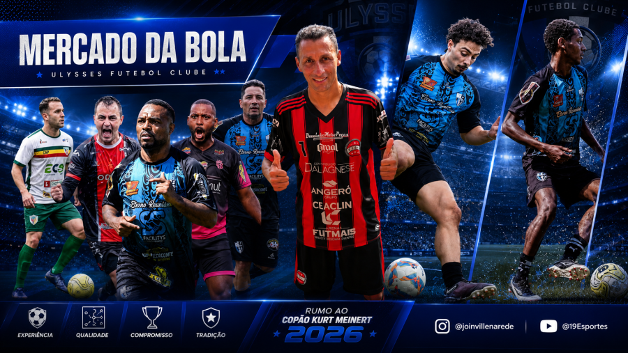 ULYSSES FC MONTA ELENCO DE PESO PARA O COPÃO KURT MEINERT 2026 E AGITA O MERCADO DA BOLA
