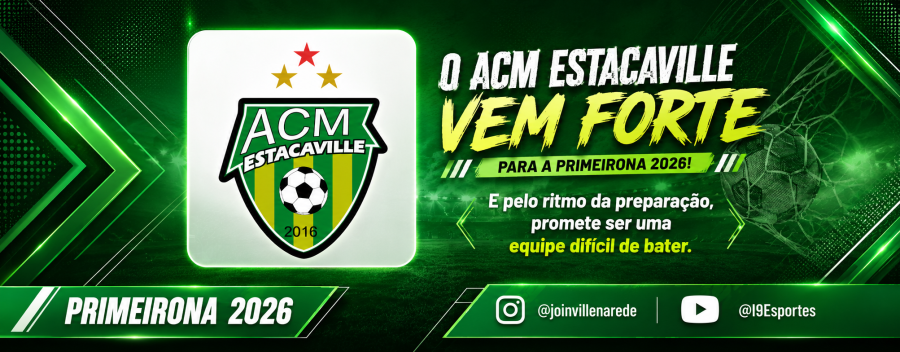 ACM Estacaville acelera preparação e projeta campanha forte na Primeirona 2026