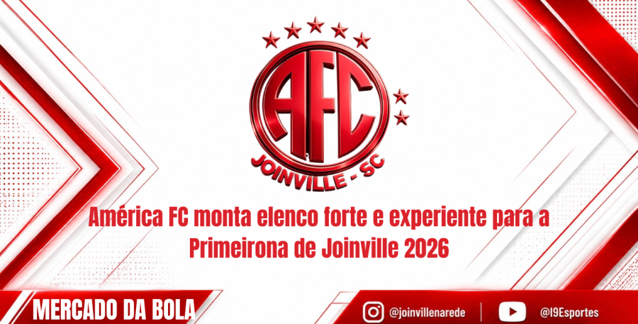 América FC monta elenco forte e experiente para buscar o título da Primeirona de Joinville