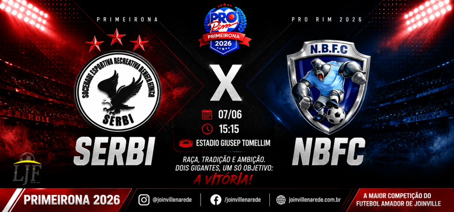 SERBI e NBFC fazem confronto equilibrado na abertura da Primeirona Pro Rim 2026