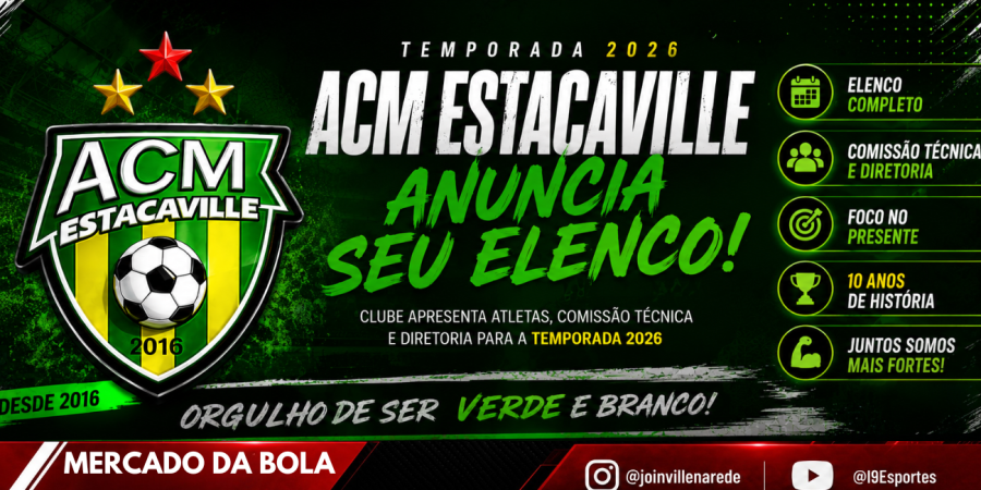 ACM Estacaville anuncia elenco para a PRIMEIRONA  2026 e inicia apresentações da nova temporada